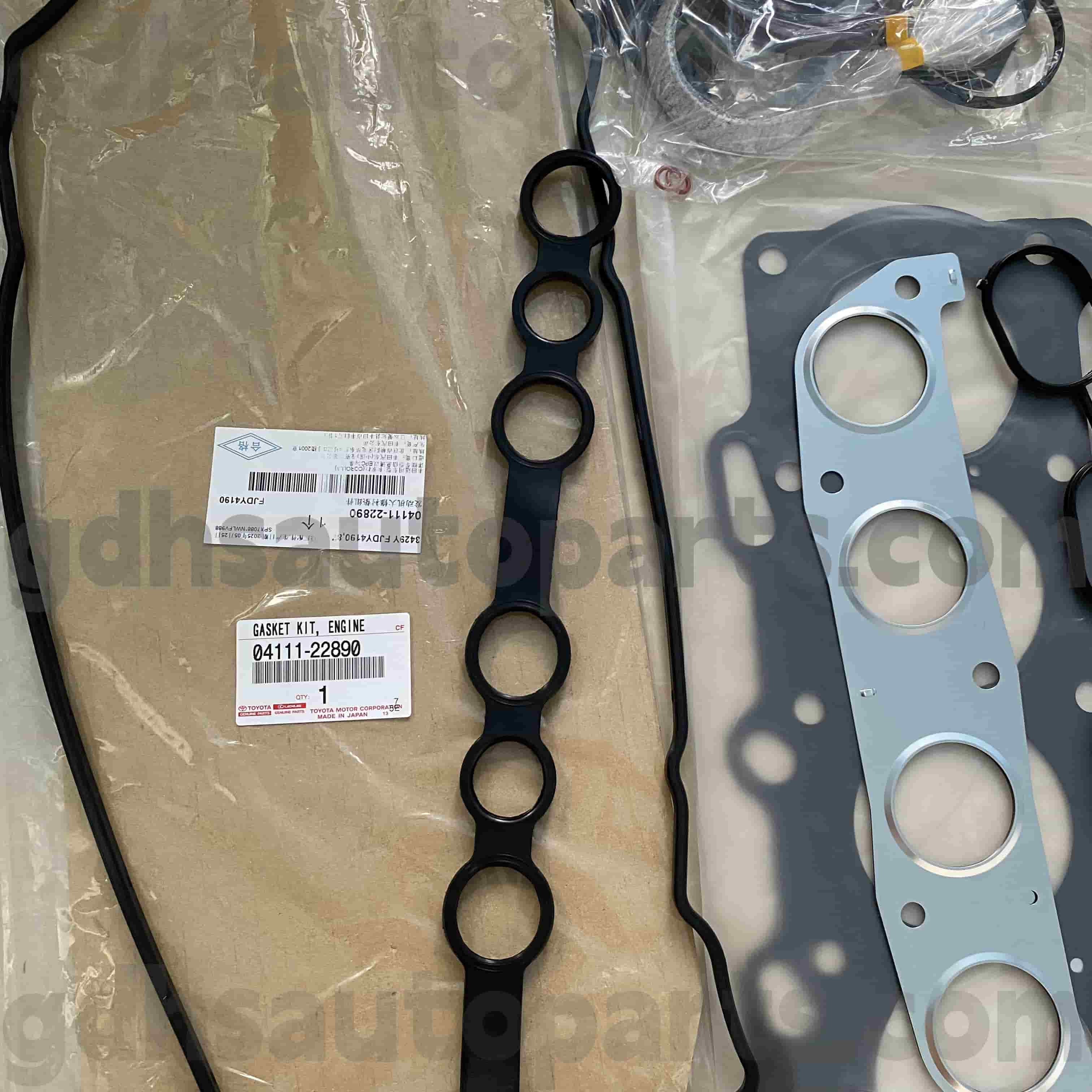 04111-22890 Toyota Parts Engine Overhaul Kit Kanggo Corolla
