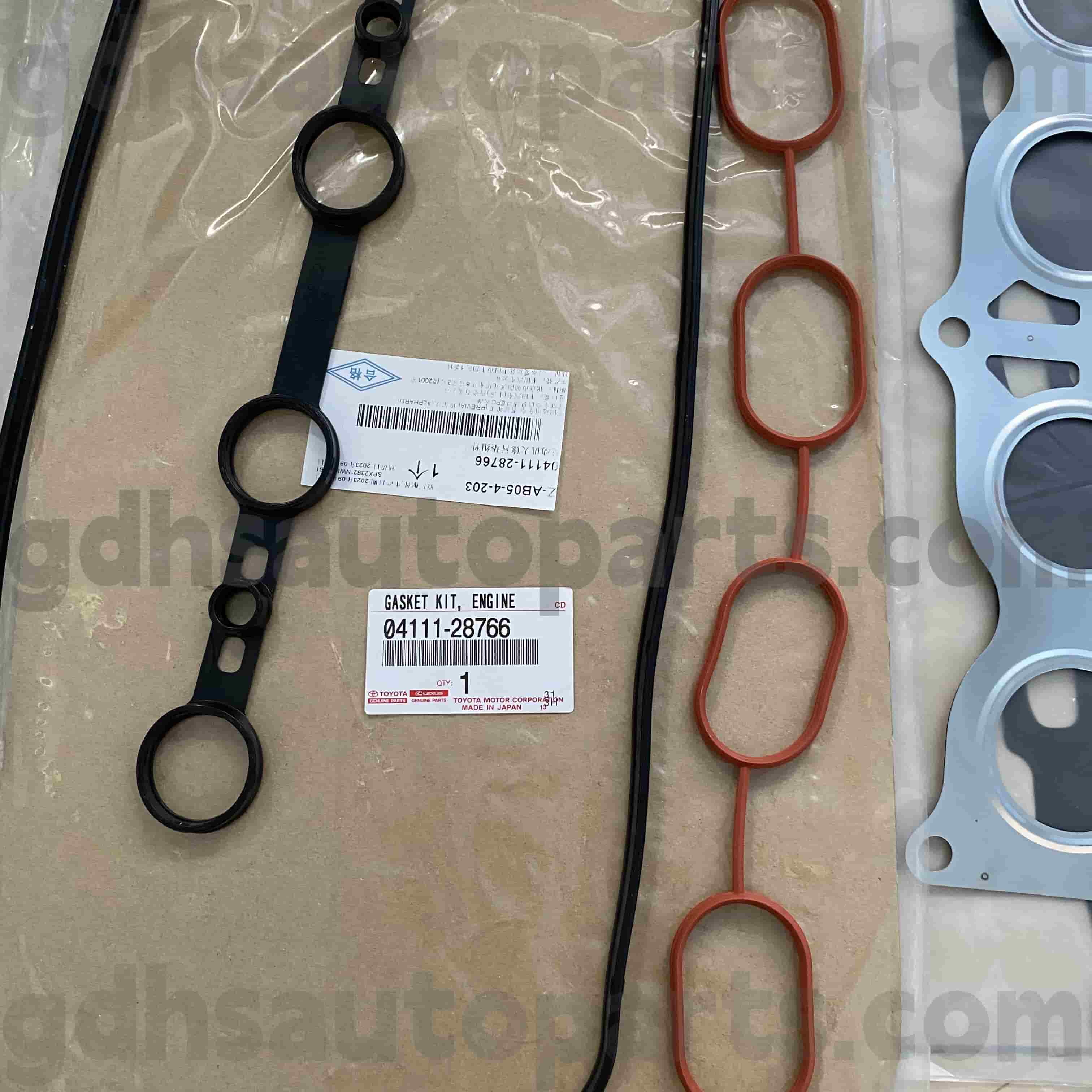 04111-28766 TOYOTA TOYOTA TODUINE Bagean KIT kanggo PREVIA, yaiku Estima, Alphard