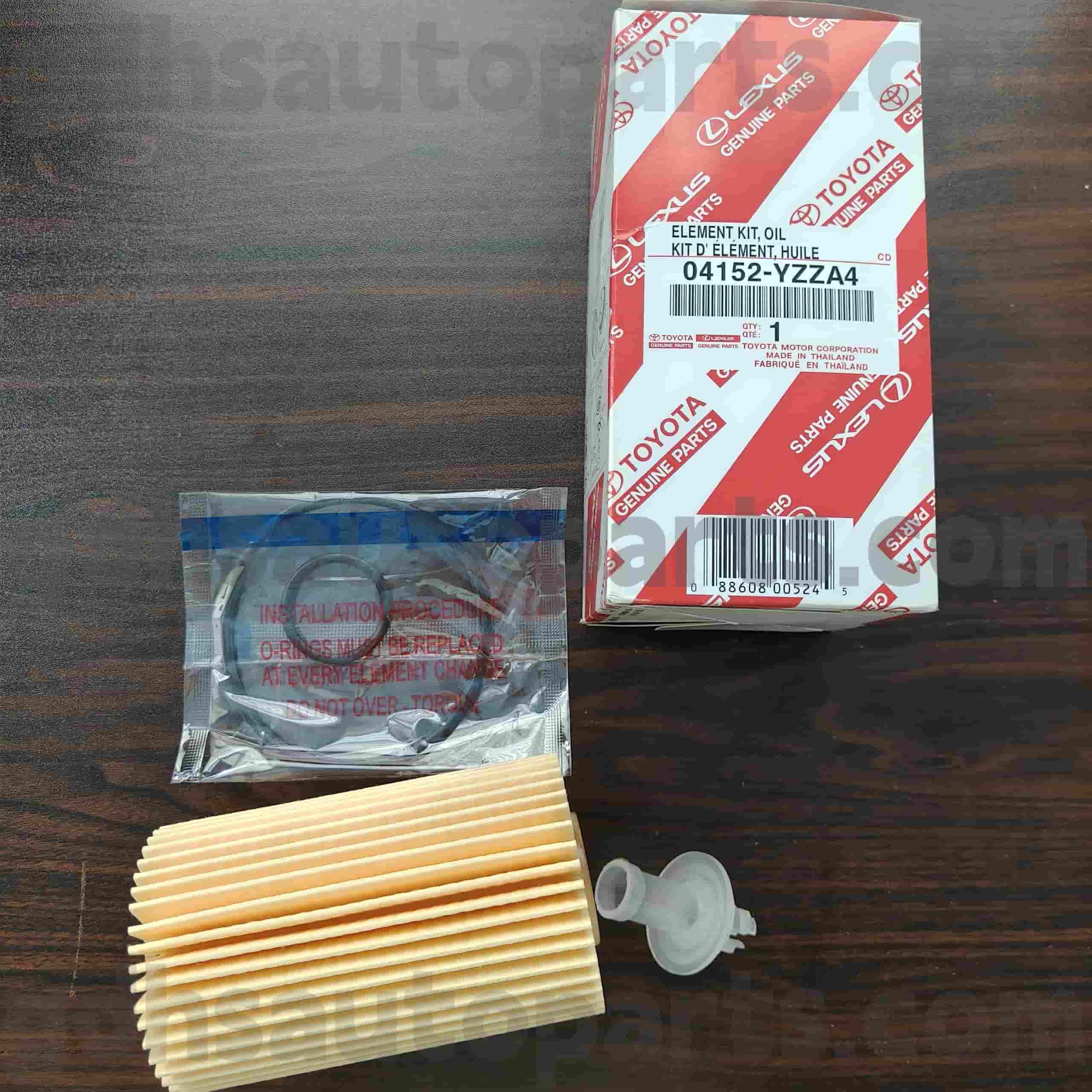 04152-Yzza4 Toyota Toyota Bagéan Minyak Filter kanggo Toyota
