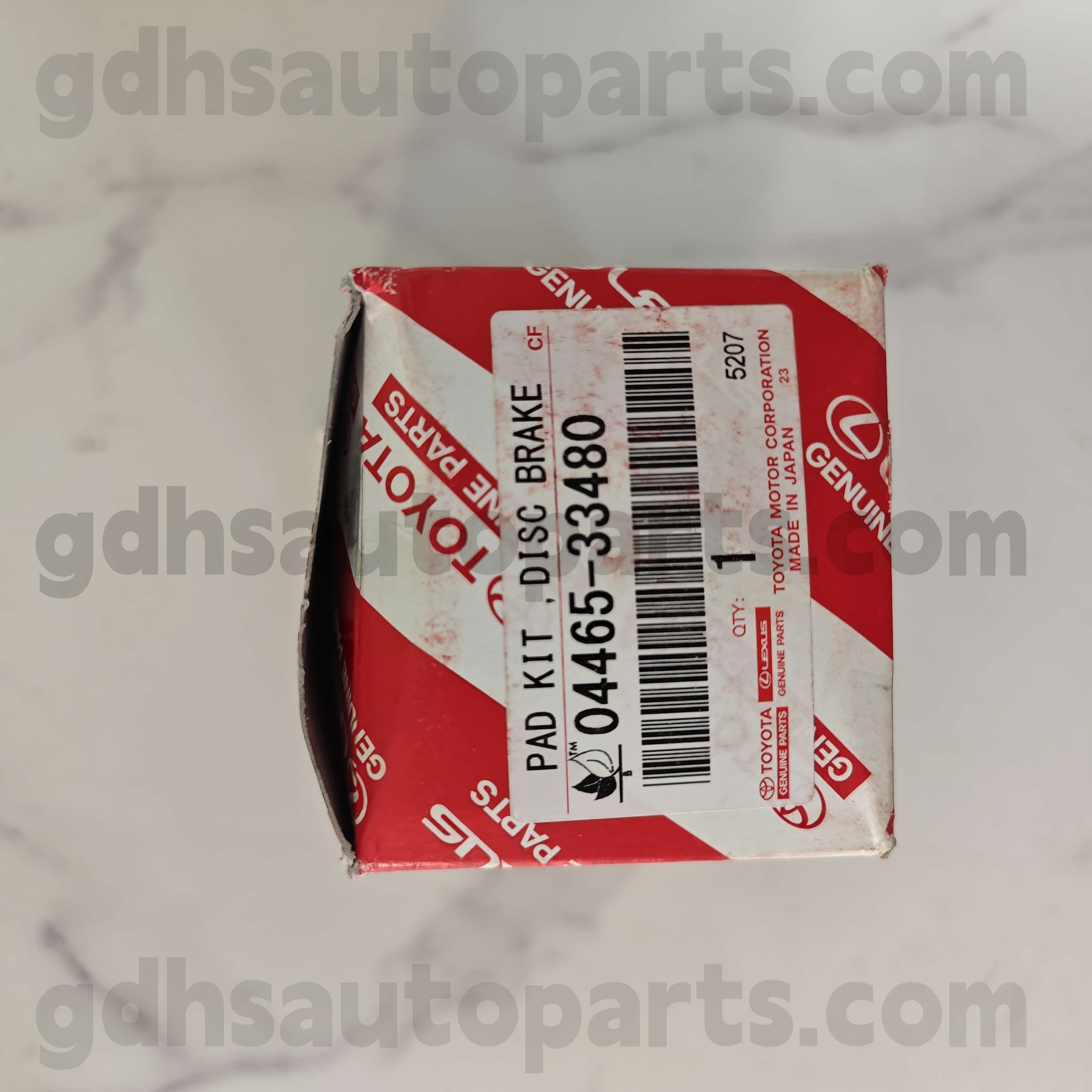 04465338080 Toyota Bagéan Genuine Front Brake Pads Frenza, Lexus Ux300e, Harrier, Nuh / Vox, Lexus Es350 / 300h sasis ora. Axvh70