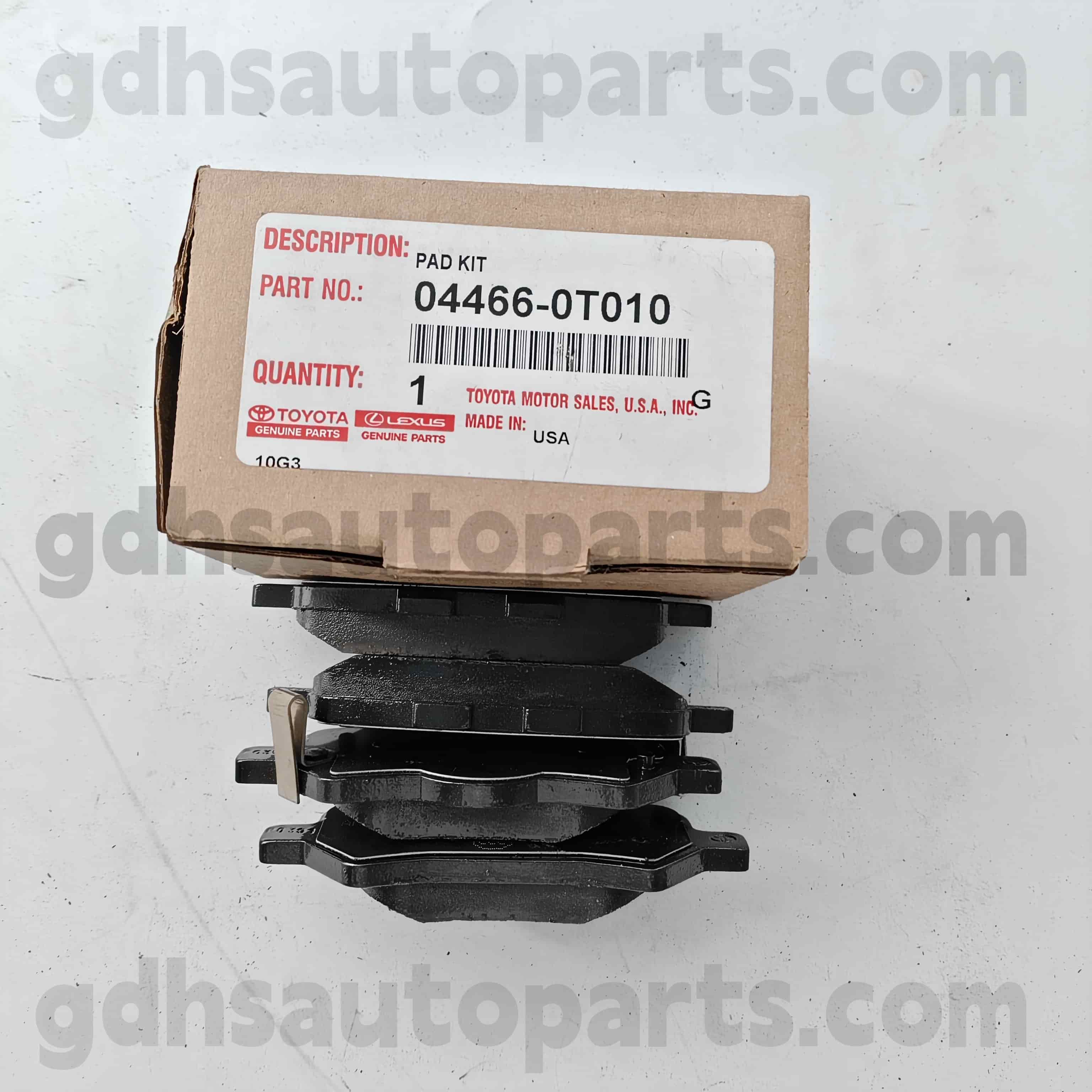 04466-0t010 Toyota Genuine Bagéan Rear Brake Pad Brake kanggo Venza Chassis Ora. AGV1 #