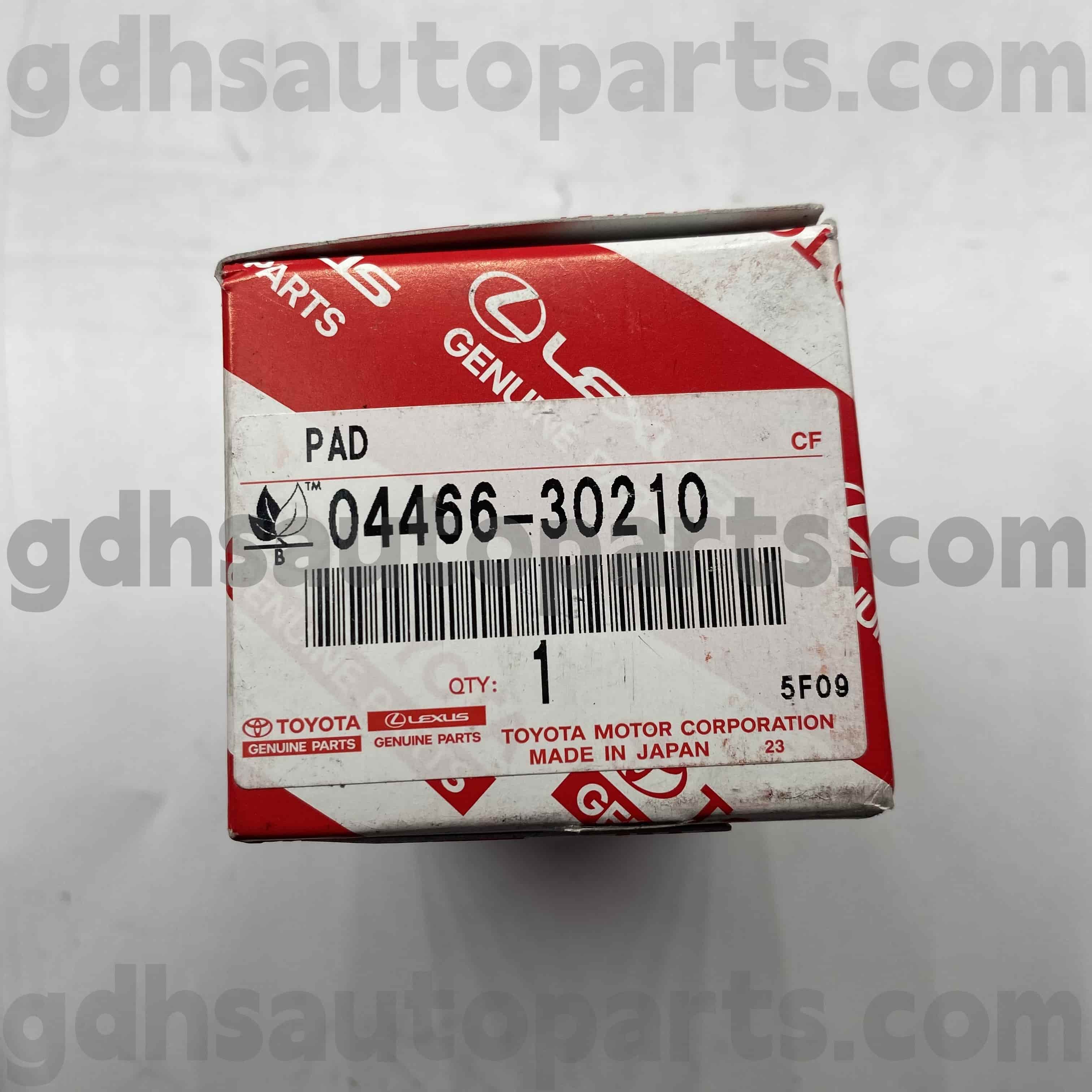 04466-30210 Toyota Bagian Genuine Bagian Rawan Pads Remal kanggo Reiz, Mahkota / Majesta, Lexus GS Series Chassis Ora. GRS182 GRX122