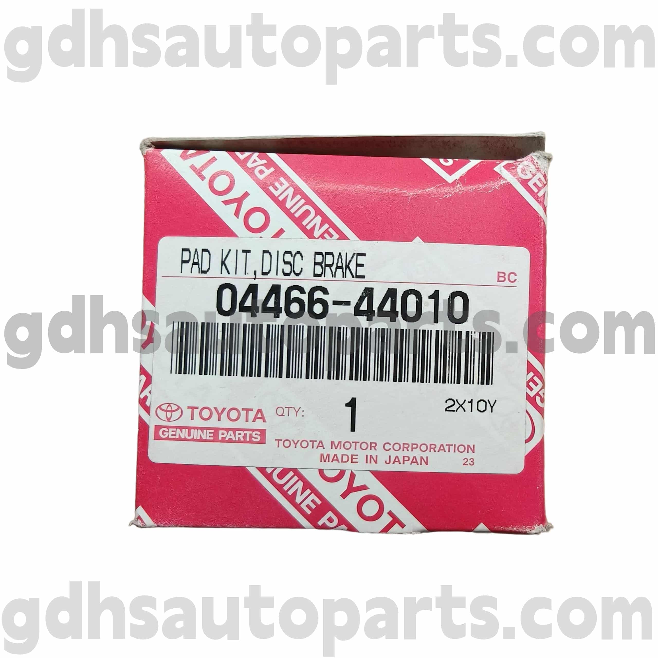 04466-4404010 Toyota Genuine Bagéan Rear Brake Pads Brake kanggo Isis, piknik / Avensis Verso, Noah sasis ora. ACR30