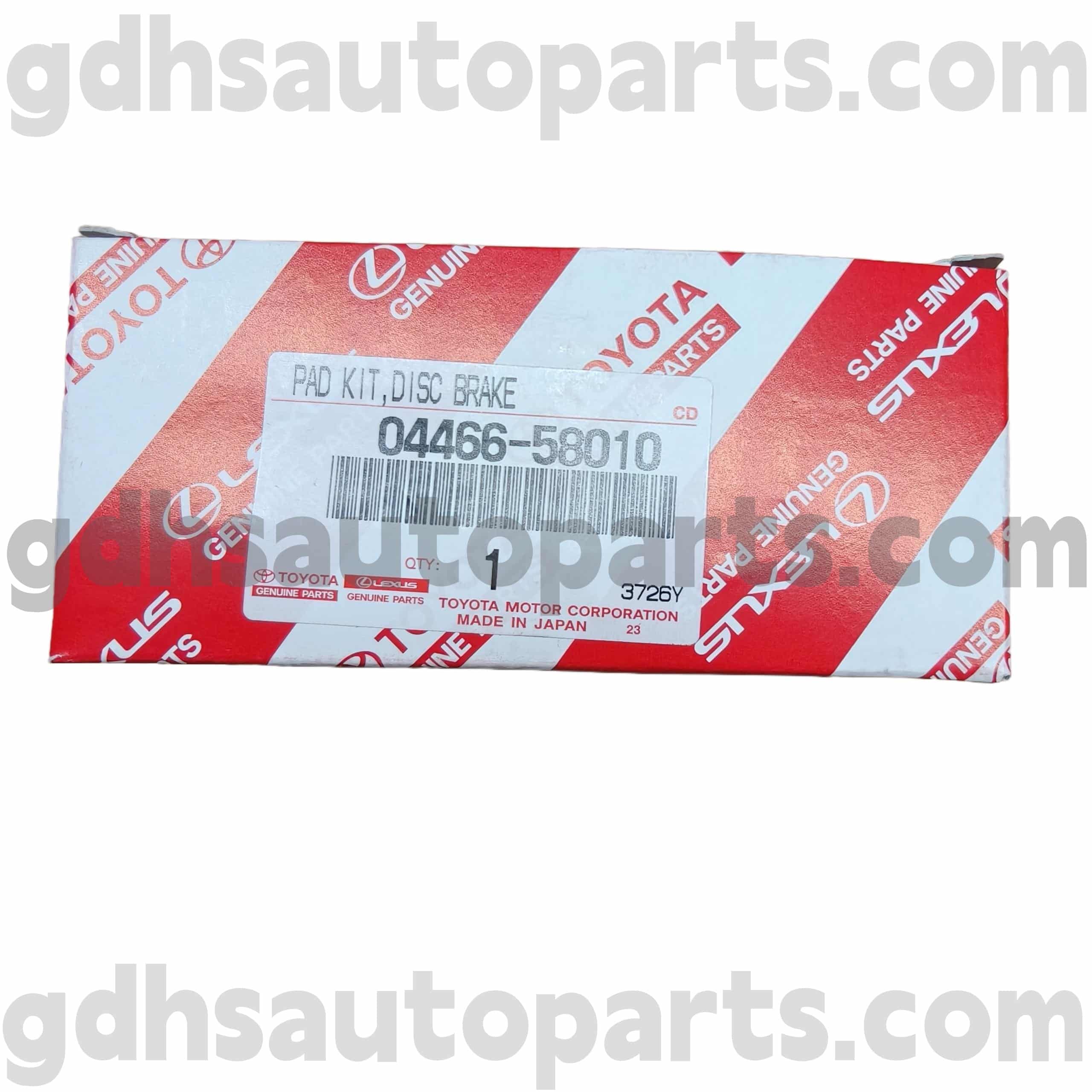 04466-58010 Toyota Bagéan Genuine Bagian Rawan Putaran Brake kanggo Previa, Alphard, yaiku Estima Chassis Ora. GGH20
