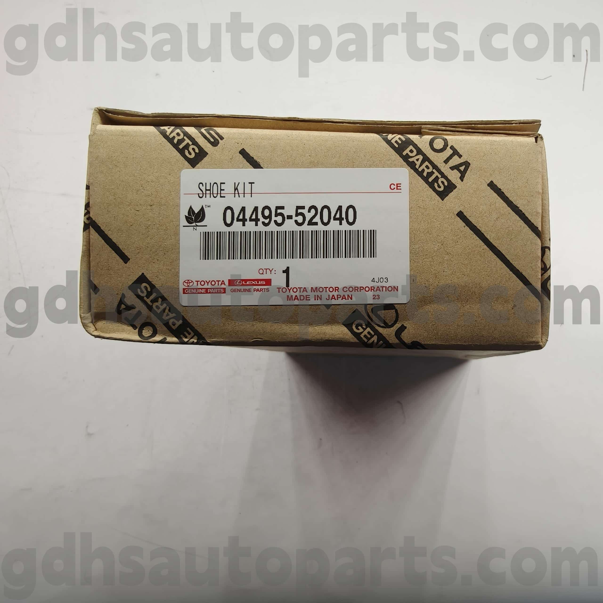 04495-52040 Toyota Bagéan Brake Pads Brake Pads Kanggo Celica, Toyota Xa, Platz Chassis Ora. Axp4 # Zze12 #