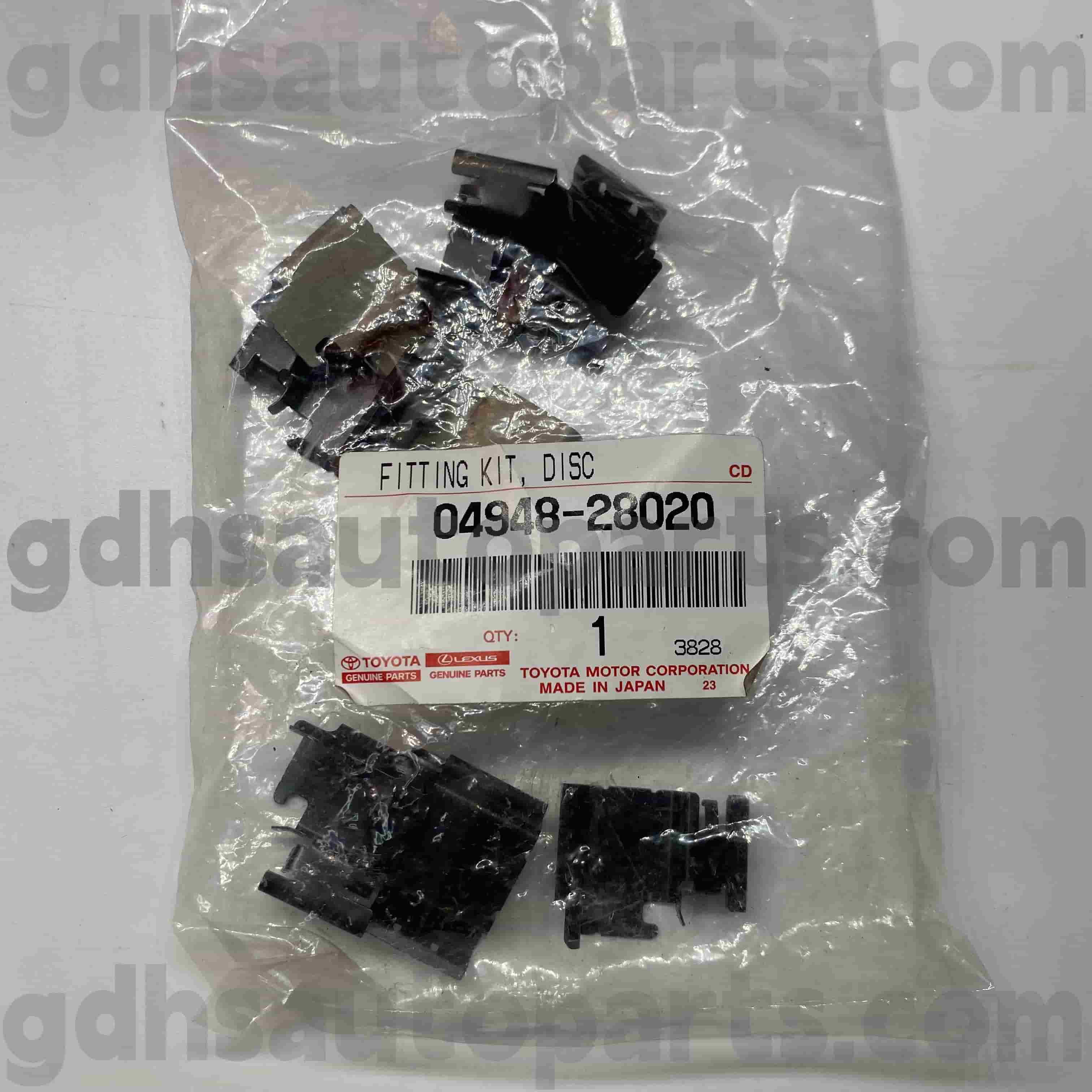 04948-2807 Toyota Genuine bagean Brake PAD Kit kanggo Previa, Alphard, Previa, Estima sasis ora. GGH20