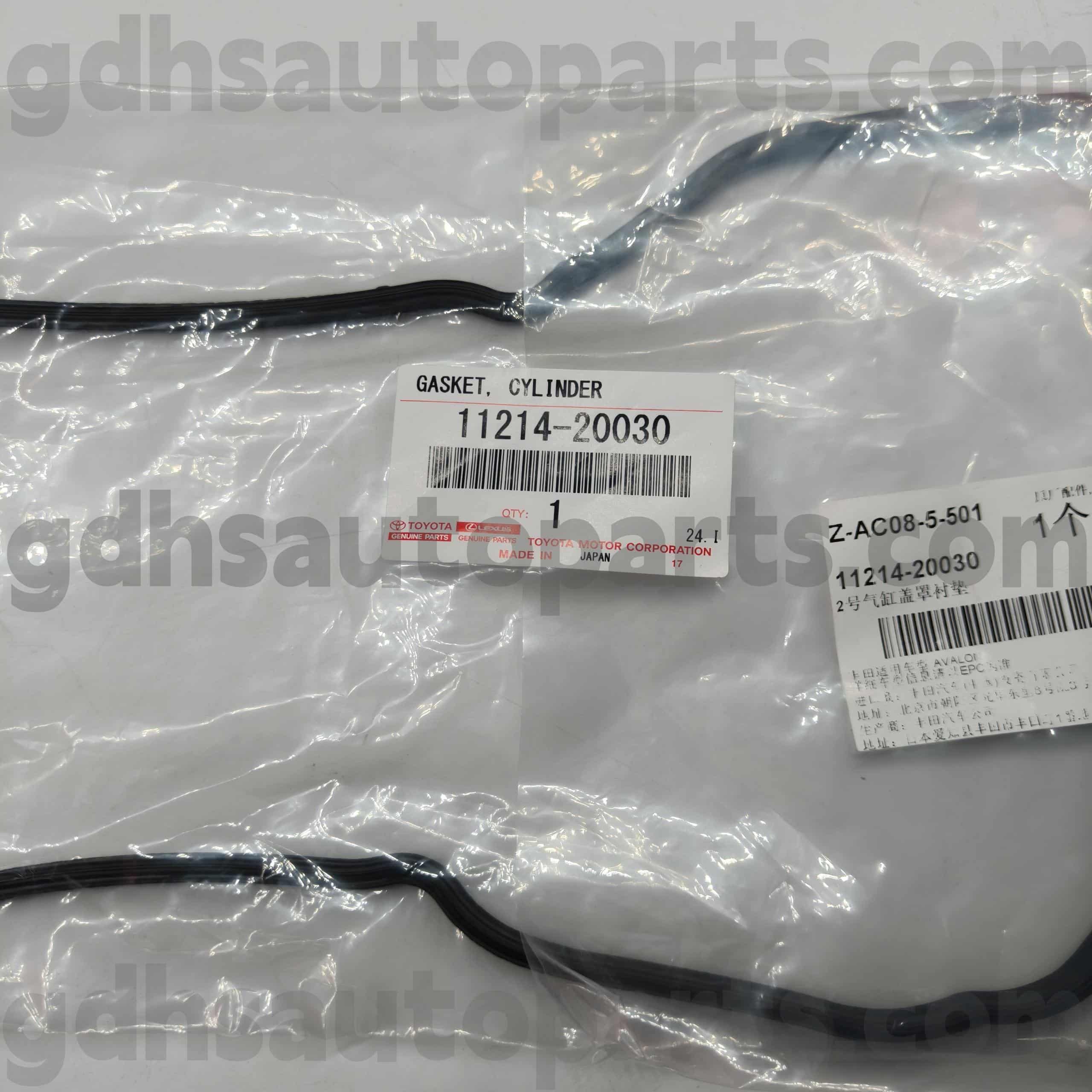 11214-20030 Suku Cadang Asli Toyota Gasket Penutup Katup Kiri untuk KLUGER HV, HARRIER, LEXUS ES300 Chassis NO.MCU35 MCV30 MNH10