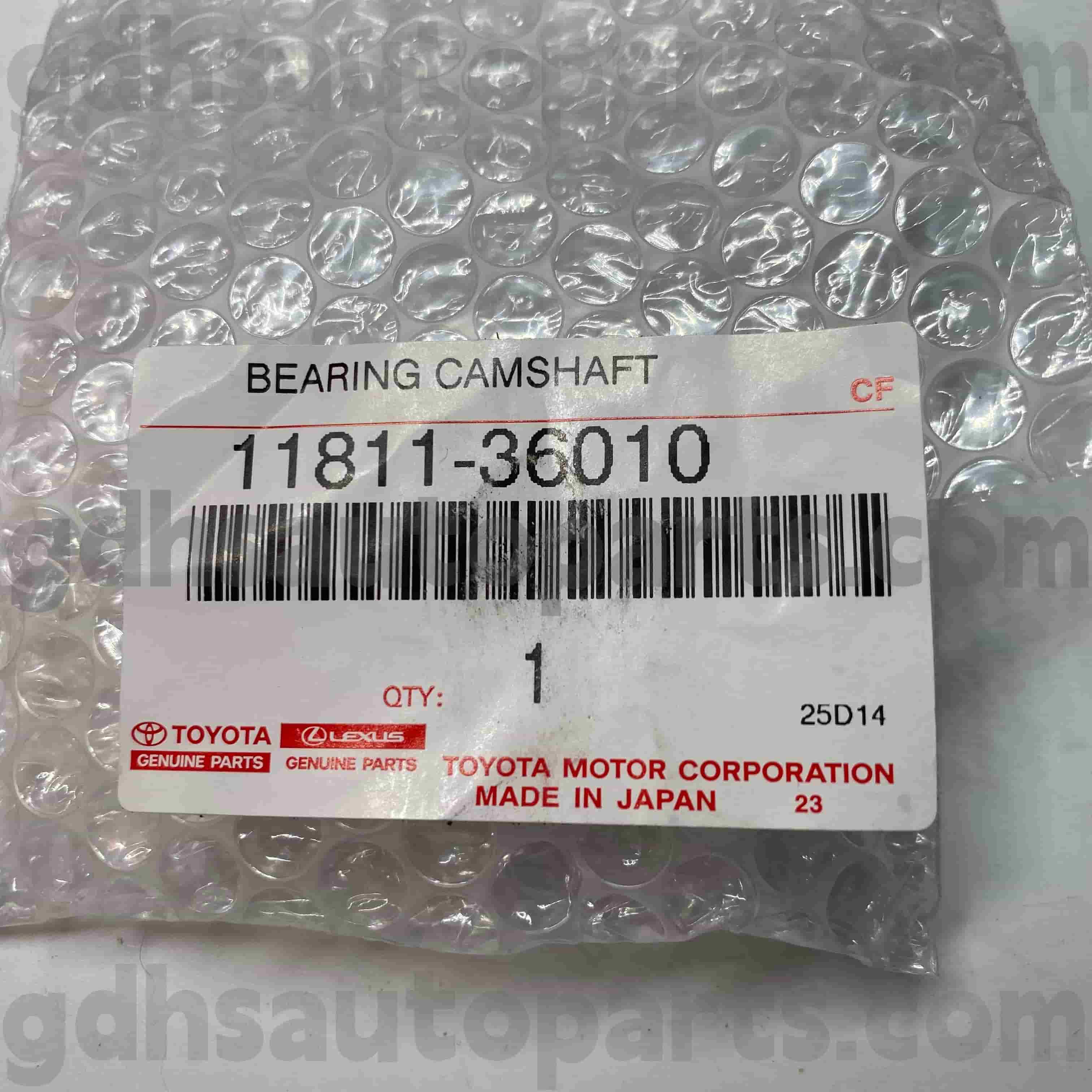 11811-36010 Toyota Genuine Parts Camshaft Bearing kanggo CAMRY, HARRIER, LEXUS ES350/300H Chassis NO.AYH30
