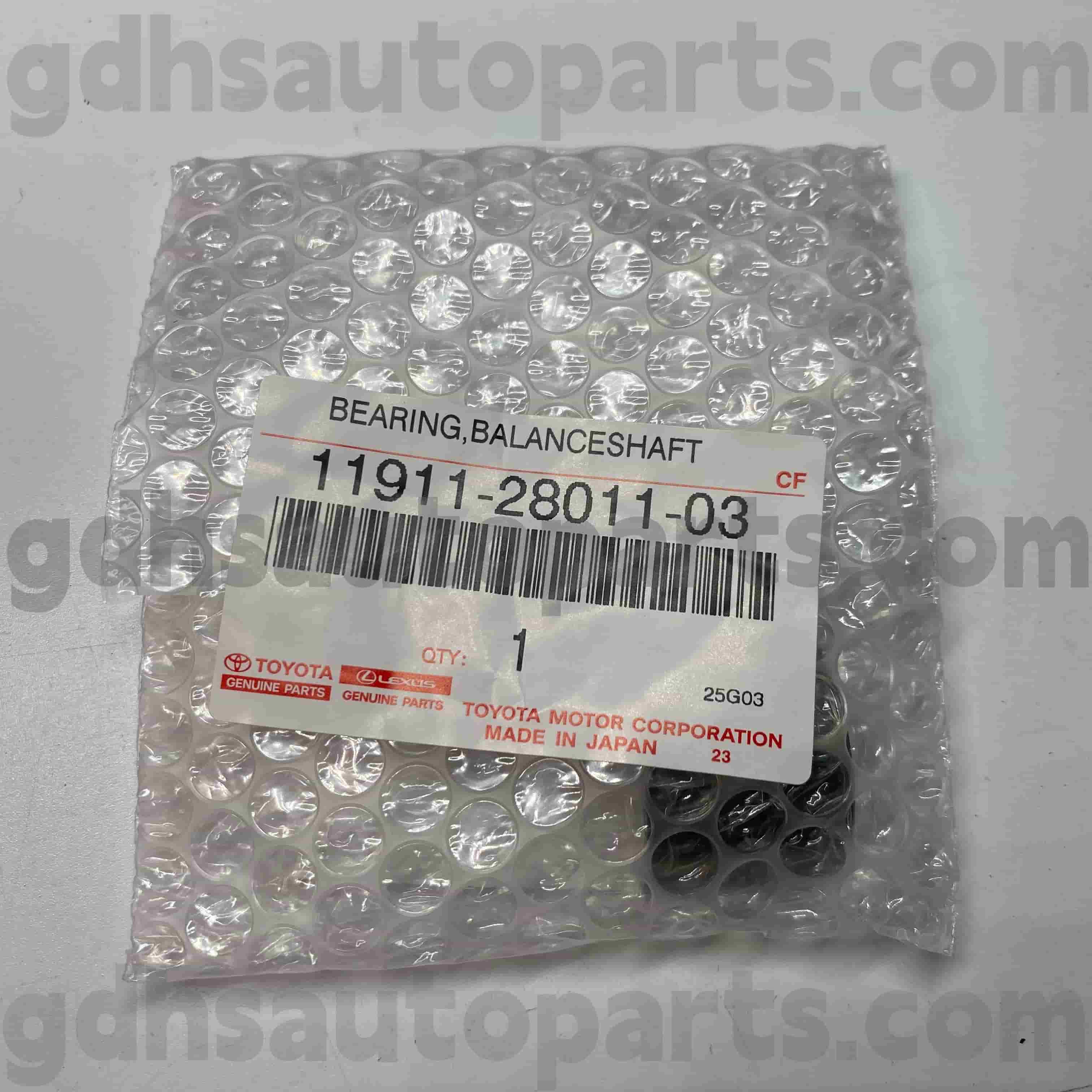 11911-28011-03 Suku Cadang Asli Toyota Balance Shaft Bearing untuk ACV3 # ACR30 Chassis NO.2AZFXE AHV40 JPP
