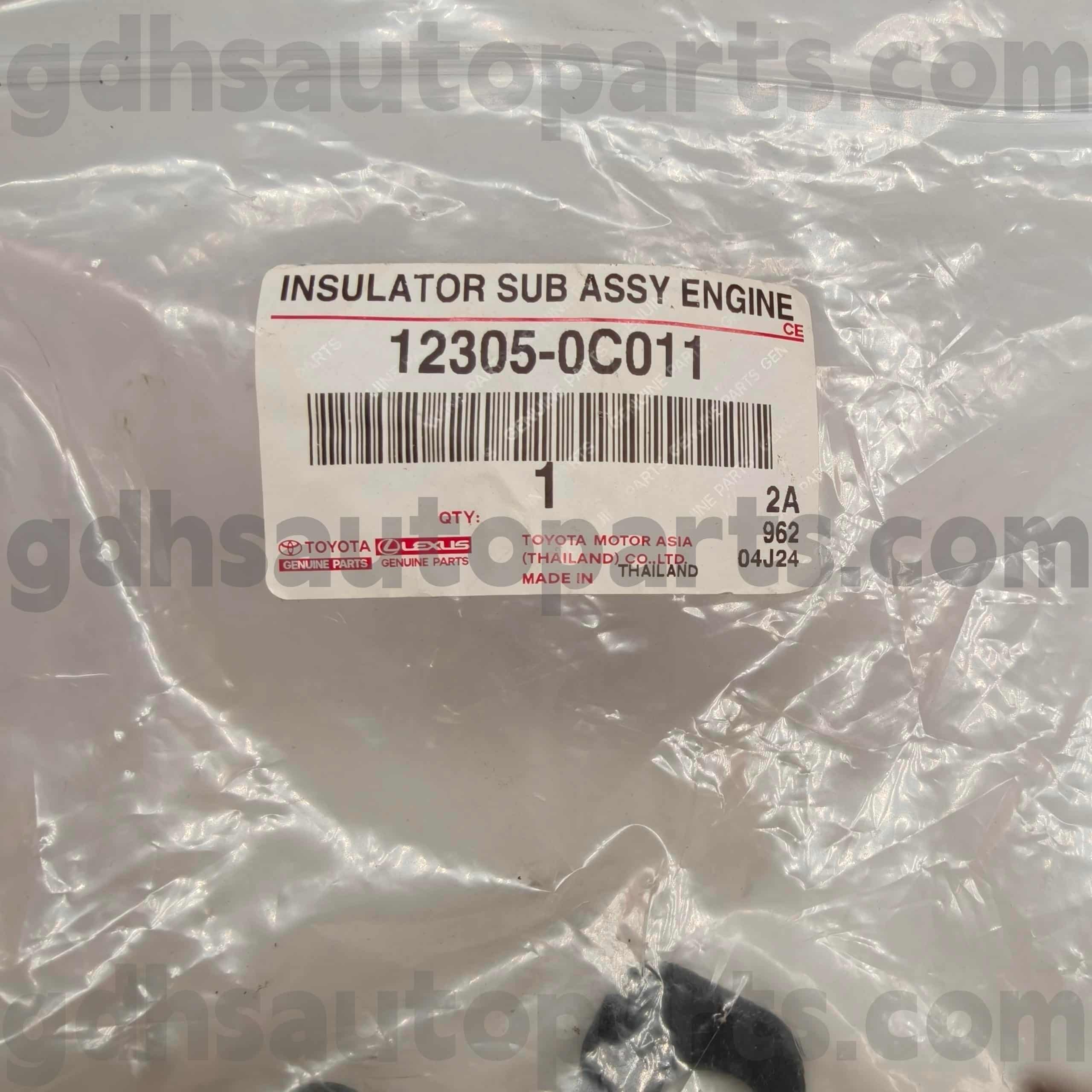 12305-0C011 Toyota Genuine Parts Engine Mounting Kanan kanggo HILUX, FORTUNER Chassis NO.TGN51