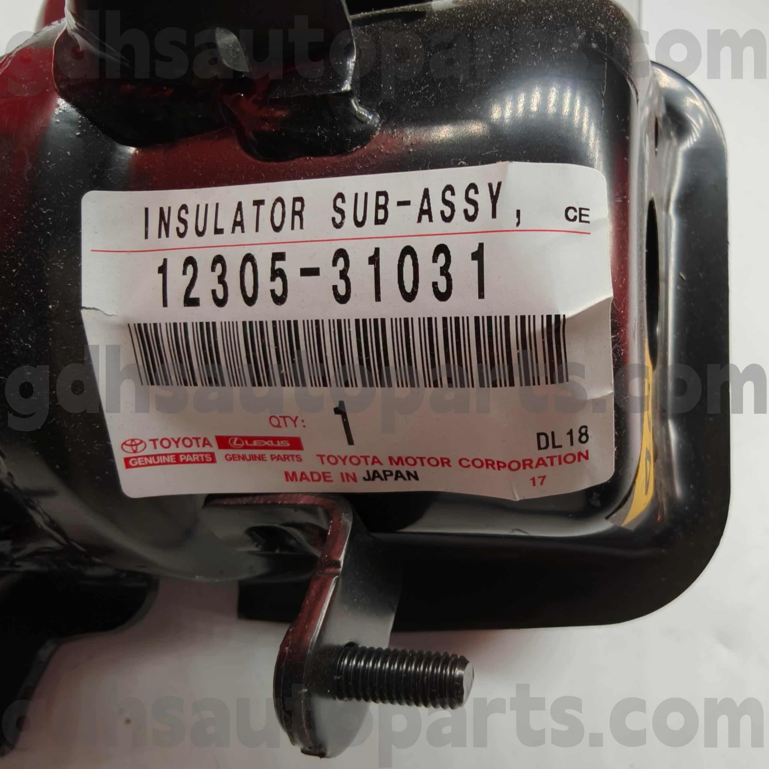 12305-31031 Suku Cadang Asli Toyota Mount Engine Kanan kanggo CAMRY/HYBRID, Sasis RAV4