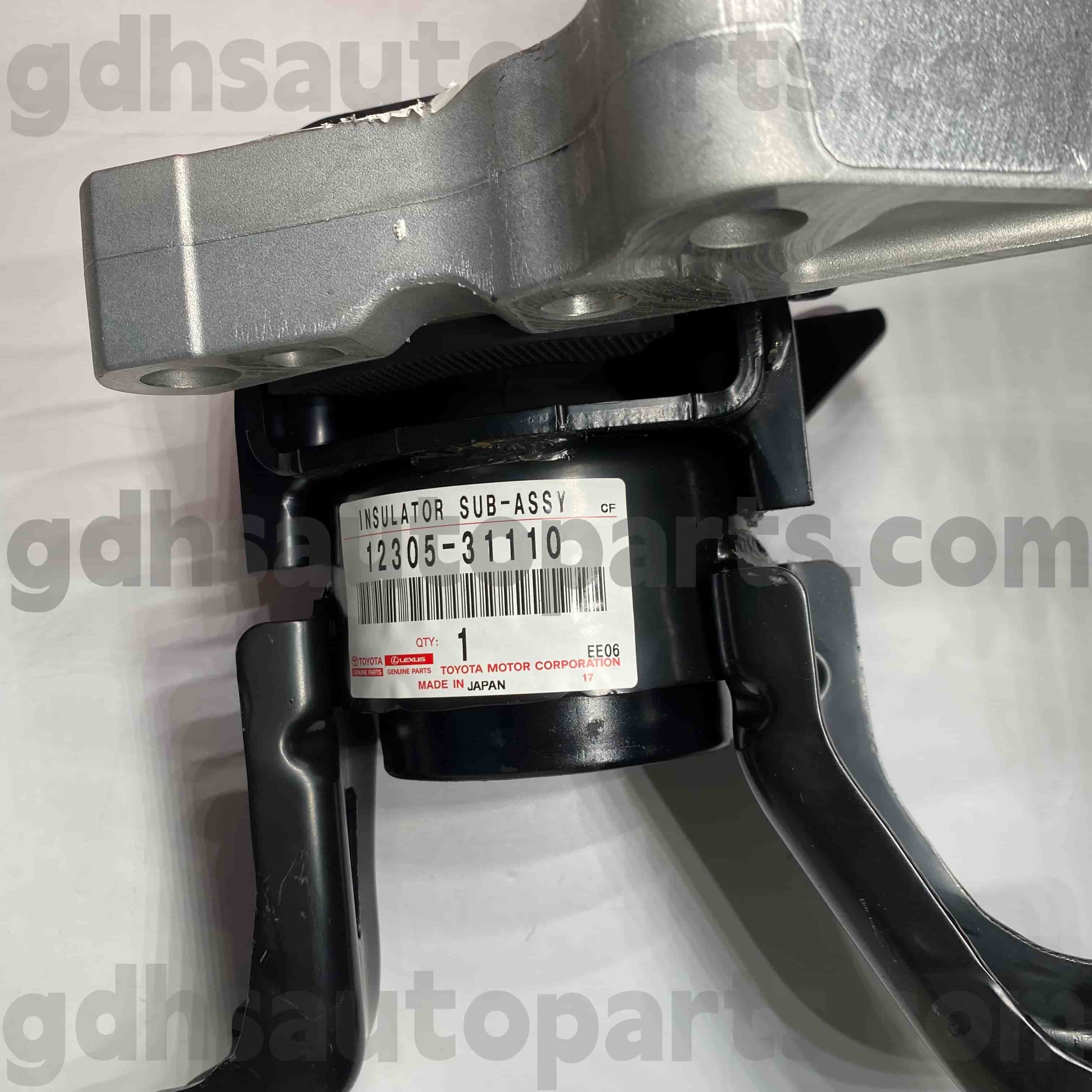 12305-31110 Suku Cadang Asli Toyota Mount Engine Kanan untuk ALPHARD, LEXUS LM350/LM300H Chassis NO.GGH30