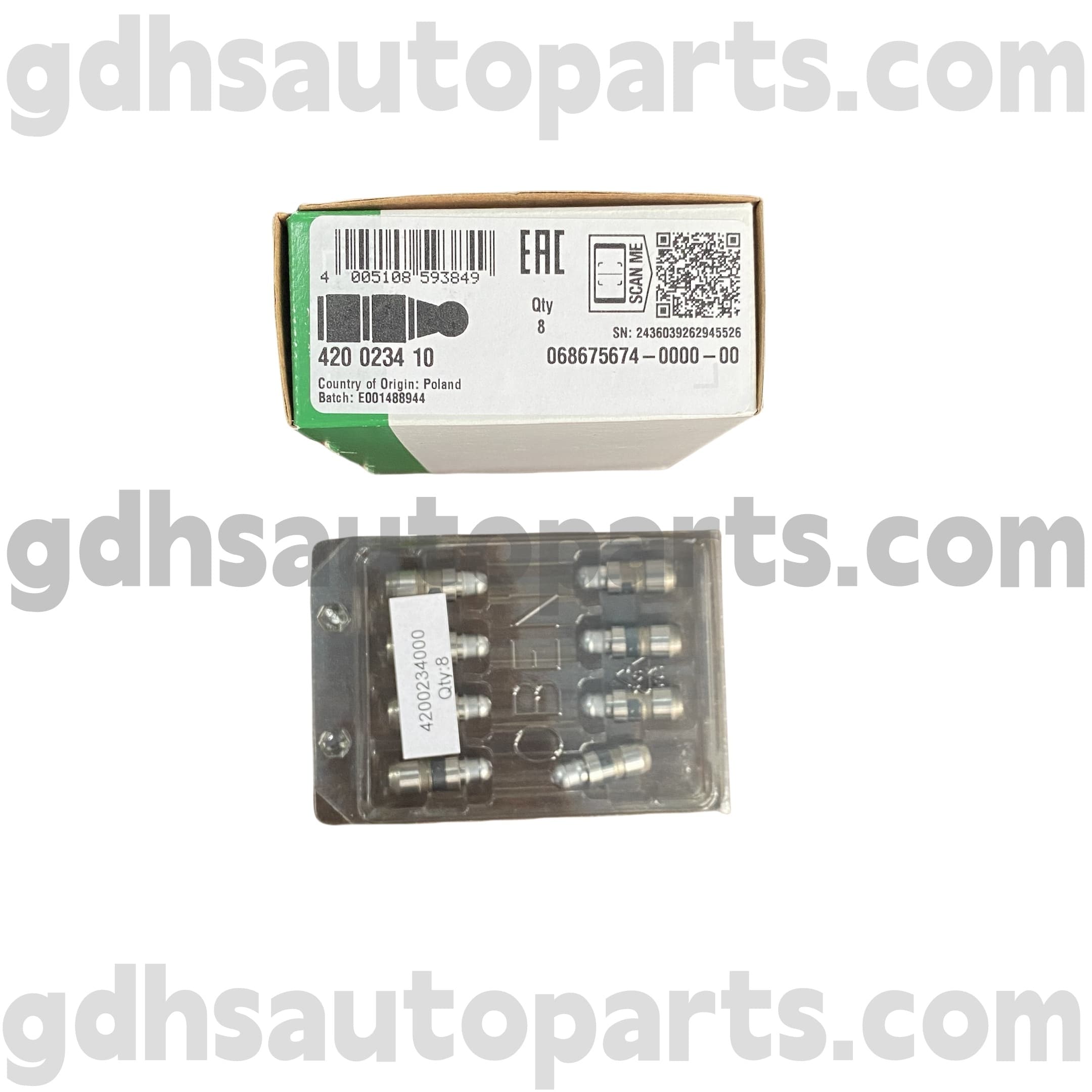 4200234100 Schaeffler Valve lifter kanggo Range Rover evoque, olahraga Rover Discovery Oe. LR004168