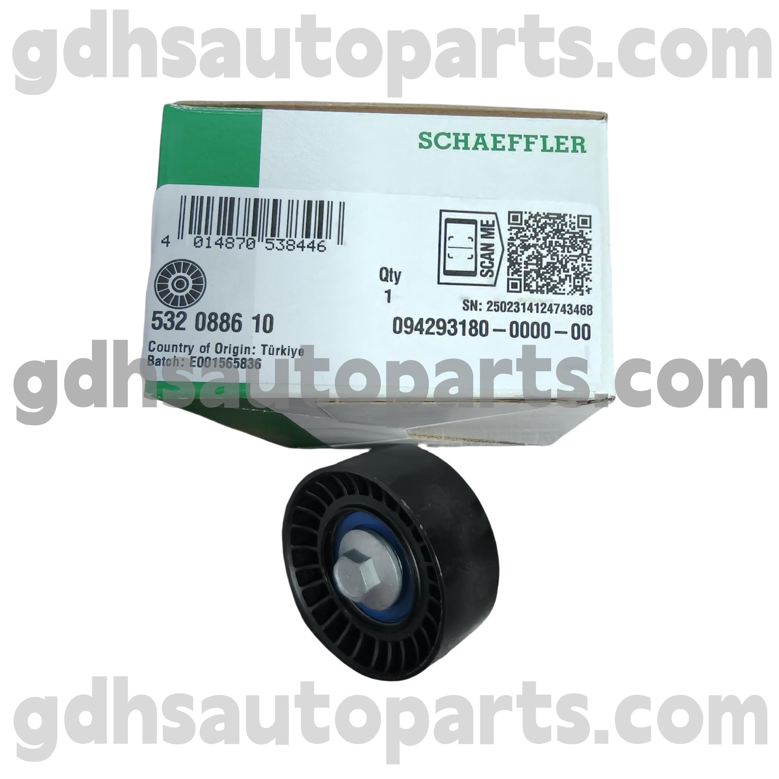 5320886100 Schaeffler Ina Timing Pullley Pullley kanggo sawetara rover velar, pemain pertahanan anyar, range rover evoque, sawetara olahraga rover oe no. LR073726