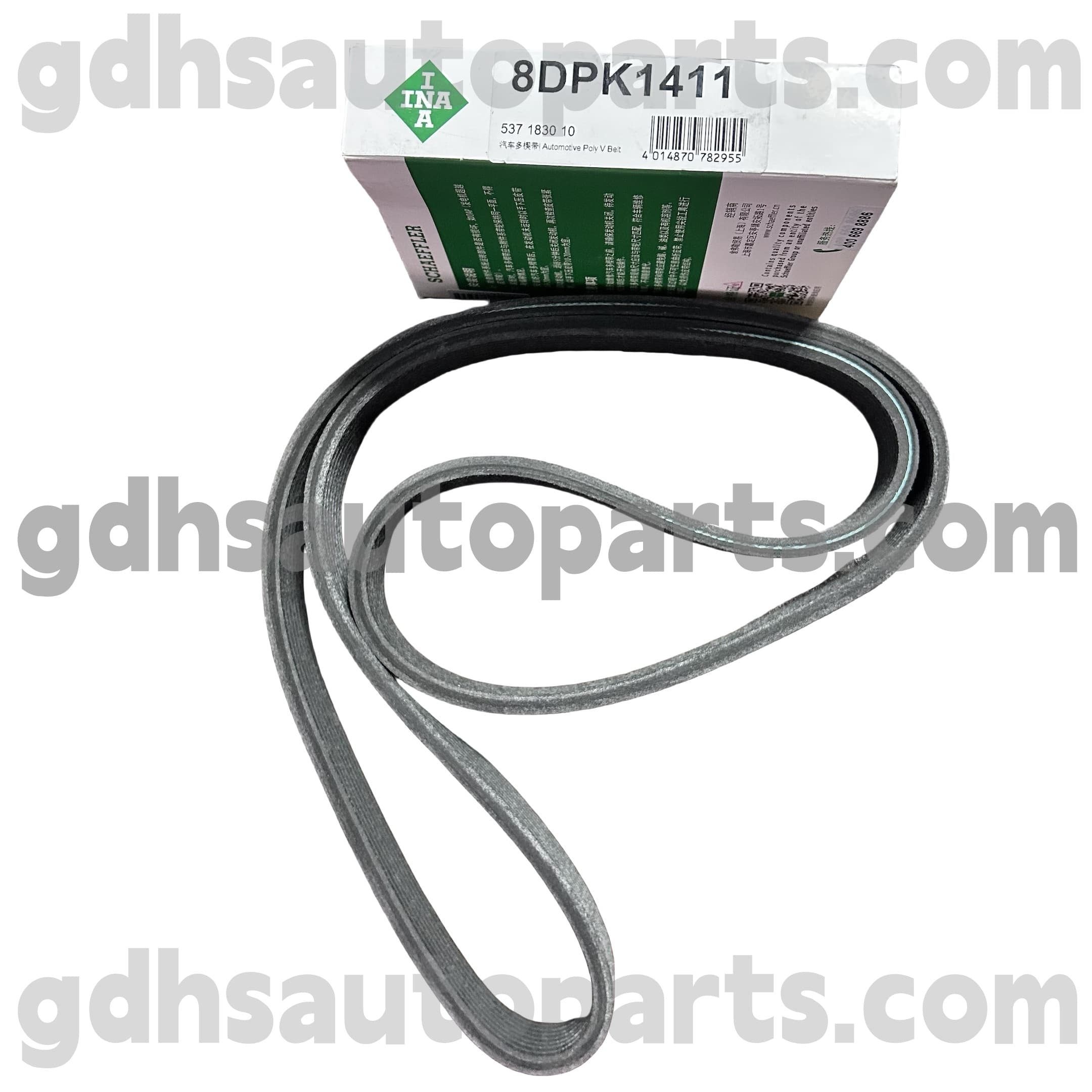5371830100 Schaeffler Ina Suproncharger Drive Sabuk kanggo Jaguar XJ, Jaguar XF, Jaguar XE, Jaguar XK, jinis F-up, ora. C2D39175