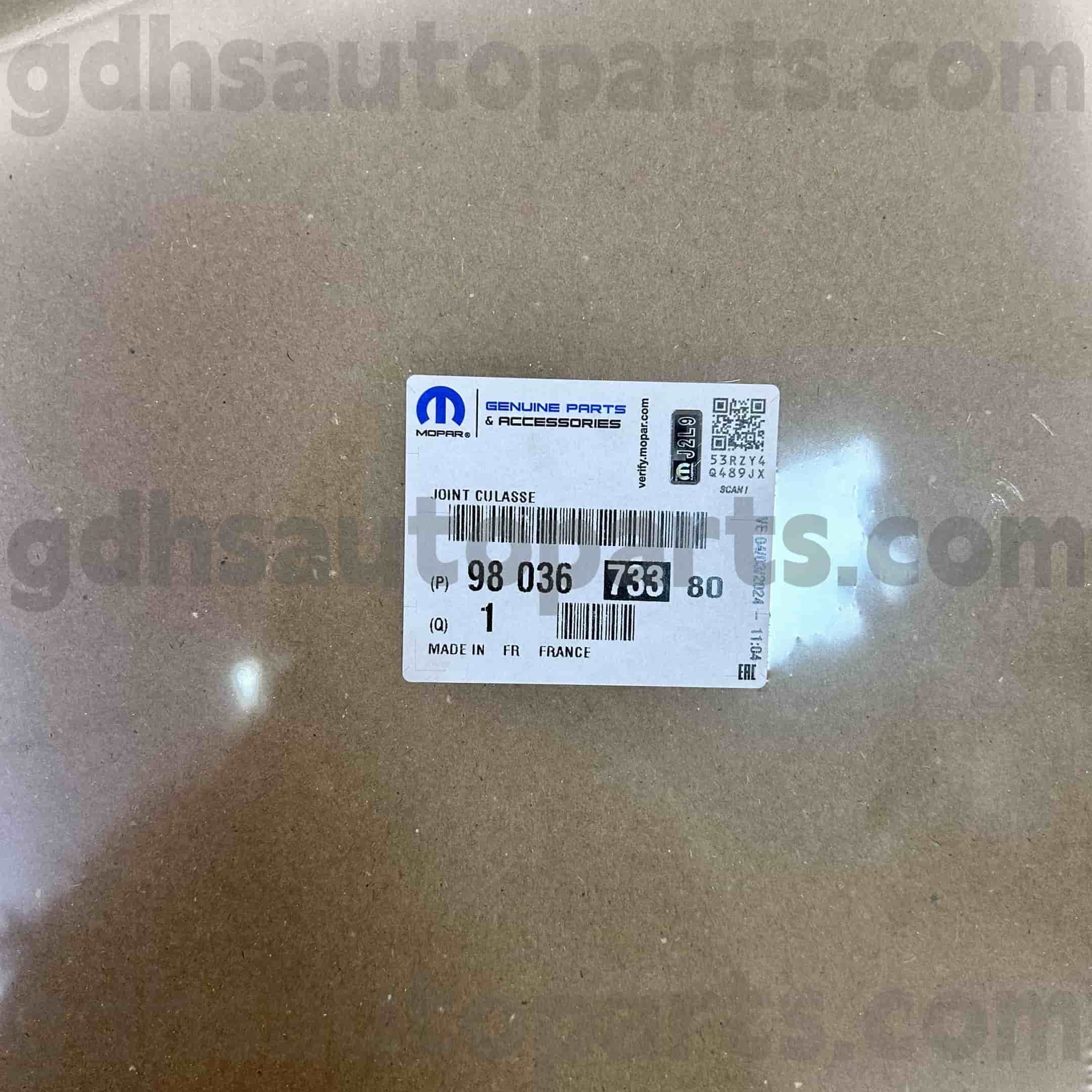 Gasket sirah silinder sirah mopar kanggo Peugeot 607 5008 OE.no 980367380